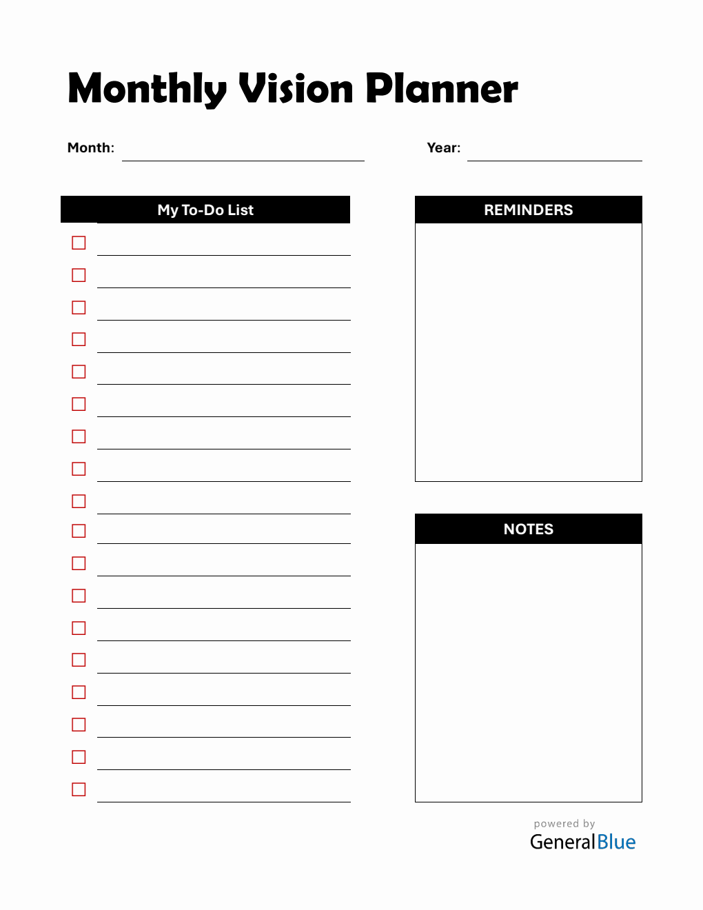 Free Printable Planner PDF Template